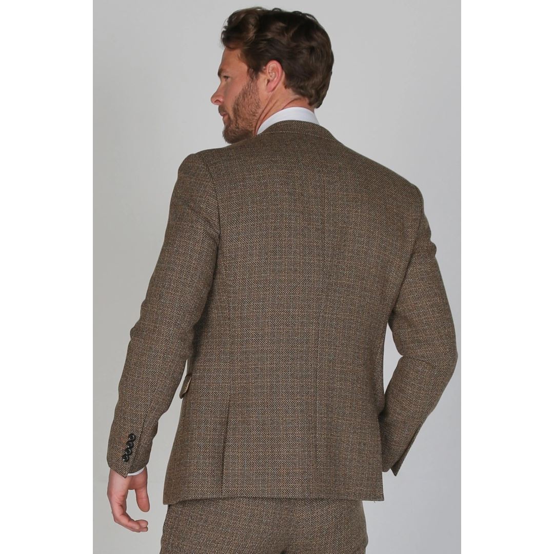 Ralph - Moški tvid rjav blazer
