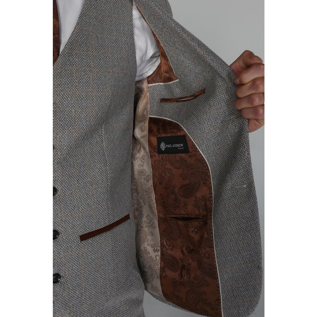 Ralph - Moški kremni tvid blazer