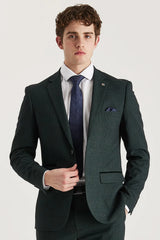 Regent - Moški zeleni karo blazer kroja