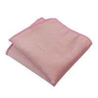 Moška kravata in robček, žepni robček, satenasta svilena kravata, svetlo prašno roza, breskev