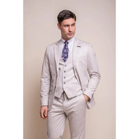 Valencia - moški klasični kremni blazer