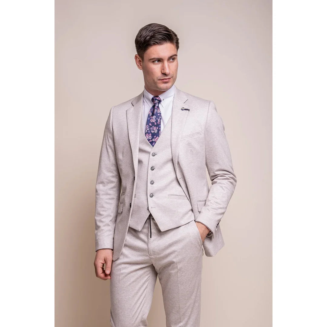 Valencia - moški klasični kremni blazer