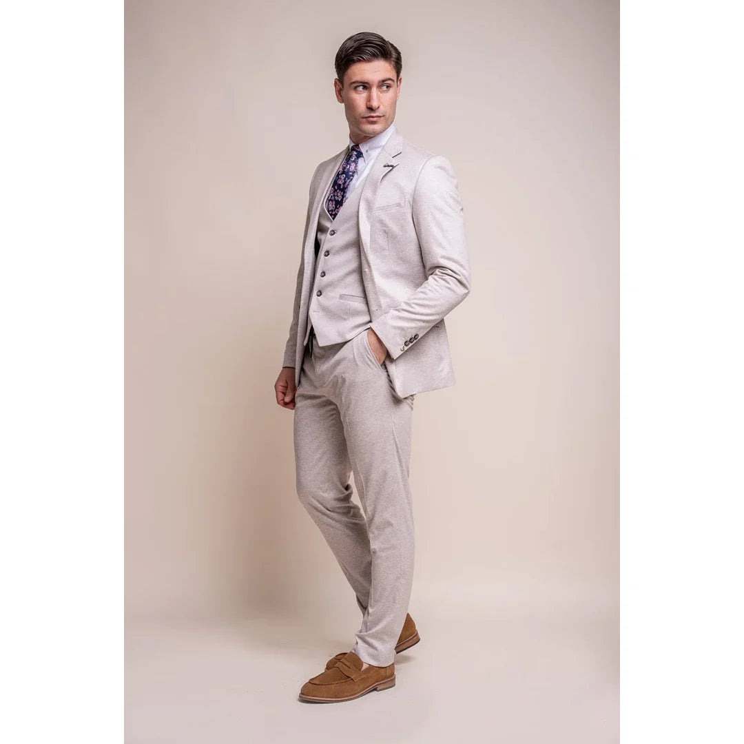 Valencia - moški klasični kremni blazer