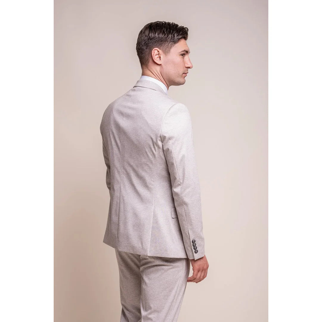 Valencia - moški klasični kremni blazer