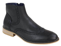 Moški škornji Peaky Blinders Brogue z zadrgo