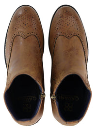 Moški škornji Peaky Blinders Brogue z zadrgo