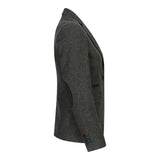 Ženski blazer obleka iz volnenega tvida z našitki na komolcu iz 20. let prejšnjega stoletja, vintage klasična zelena