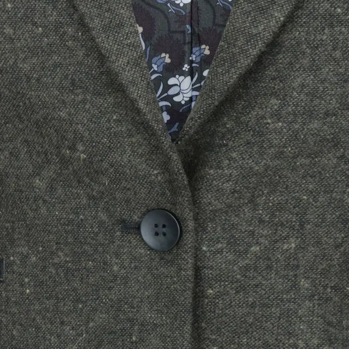 Ženski blazer obleka iz volnenega tvida z našitki na komolcu iz 20. let prejšnjega stoletja, vintage klasična zelena