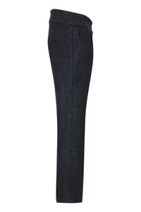 Ženske sive tvid hlače z vzorcem ribje kosti, krojeni kroj iz 20. let prejšnjega stoletja, vintage retro