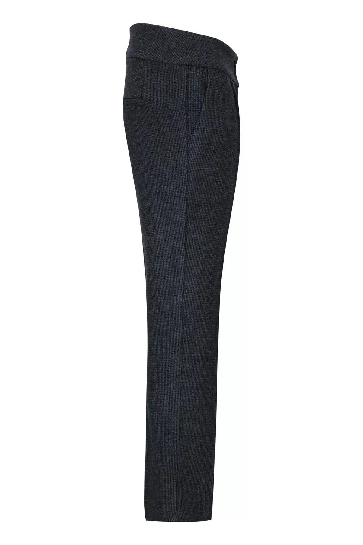 Ženske sive tvid hlače z vzorcem ribje kosti, krojeni kroj iz 20. let prejšnjega stoletja, vintage retro