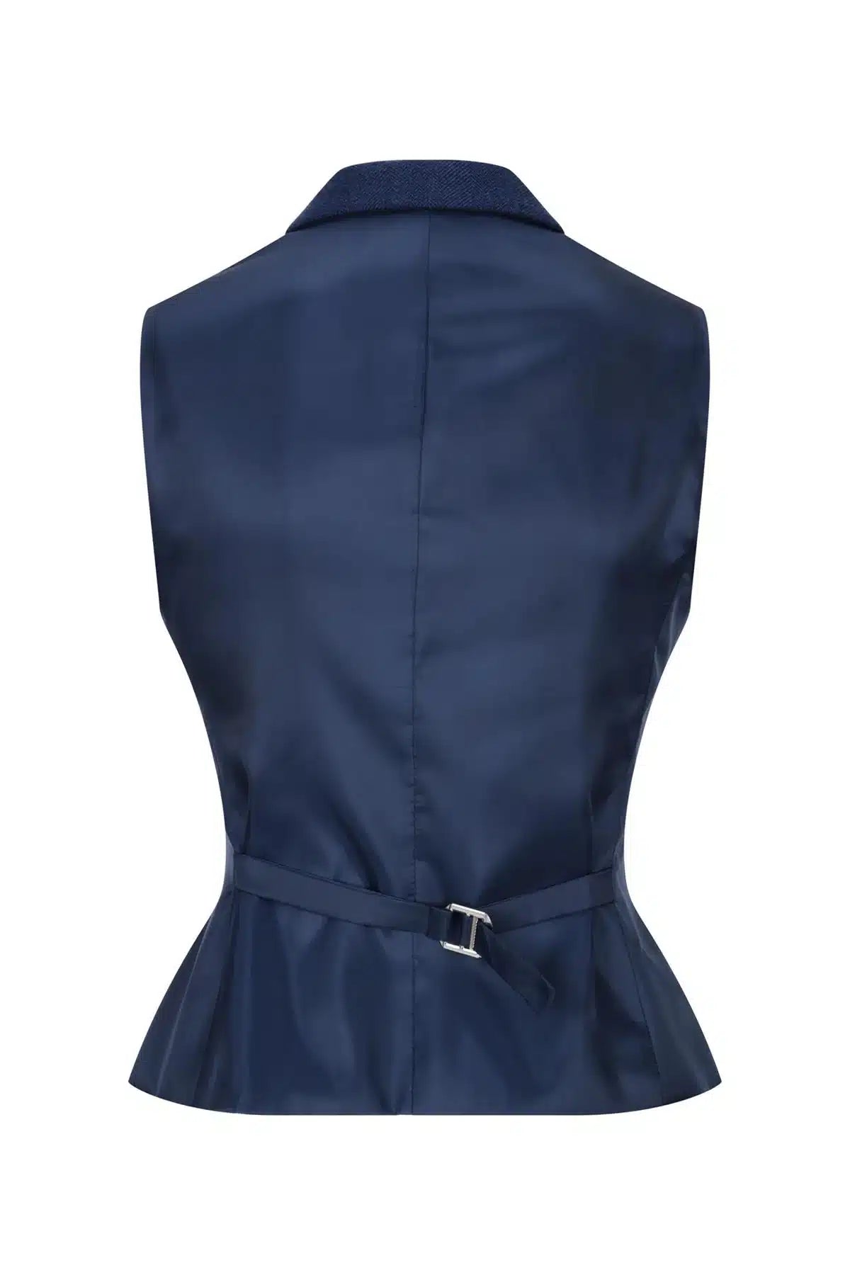 Ženski tvid telovnik z vzorcem ribje kosti, temno moder, vintage, klasični Gatsby Blinders iz 20. let prejšnjega stoletja