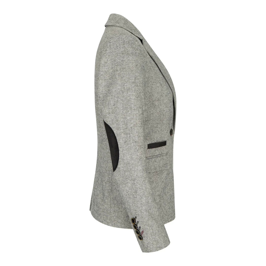 wsn03 - Ženski tvid siv blazer suknjič Elow Patch Peaky 1920s