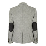 wsn03 - Ženski tvid siv blazer suknjič Elow Patch Peaky 1920s