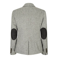 wsn03 - Ženski tvid siv blazer suknjič Elow Patch Peaky 1920s