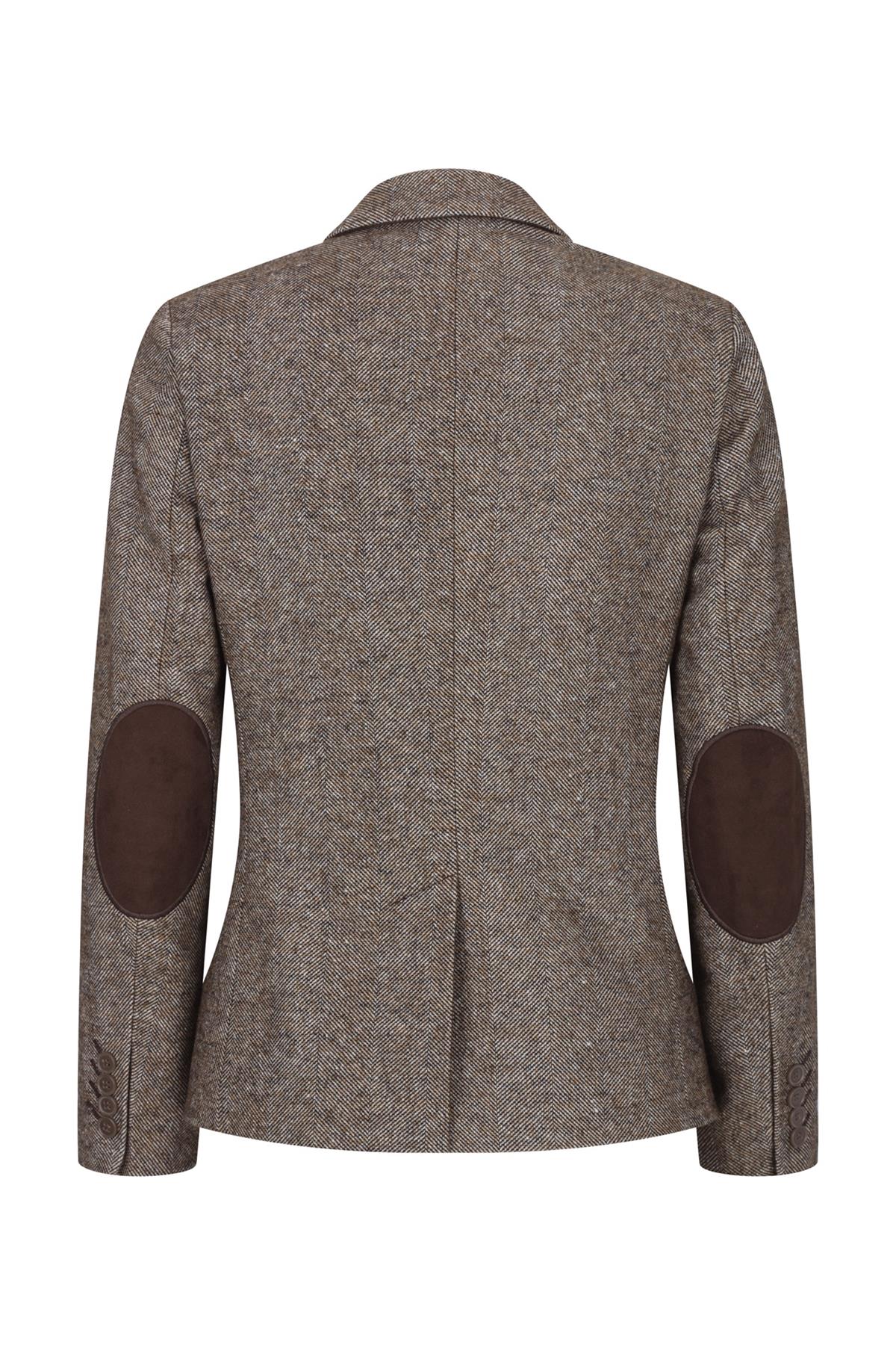 Ženski blazer, vintage blinderji iz 20. let prejšnjega stoletja, rjav, ribja kost, krojen kroj