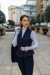 Ženski črni telovnik iz tvida, volnene barve, klasičen, eleganten in casual, vintage, 1920-ta leta